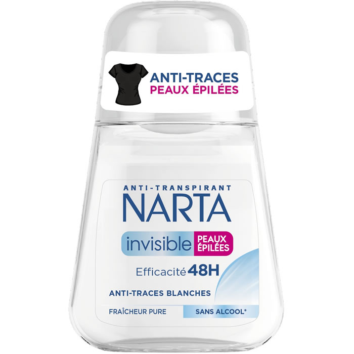 NARTA Invisible – Déodorant bille anti-traces 48h 50 ml
