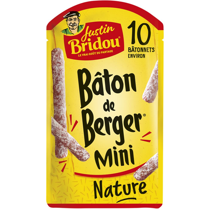 JUSTIN BRIDOU Le Bâton de Berger – Mini saucisson sec nature 100g