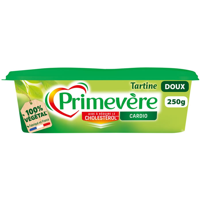 PRIMEVERE Cardio – Margarine doux pour tartine (Petit Format)
