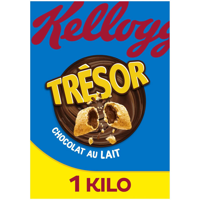 KELLOGG’S Trésor – Céréales fourrées au chocolat au lait 1 kg