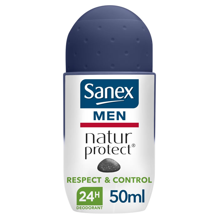 SANEX Men – Déodorant bille homme natur protect pierre d’alun 24h 50 ml