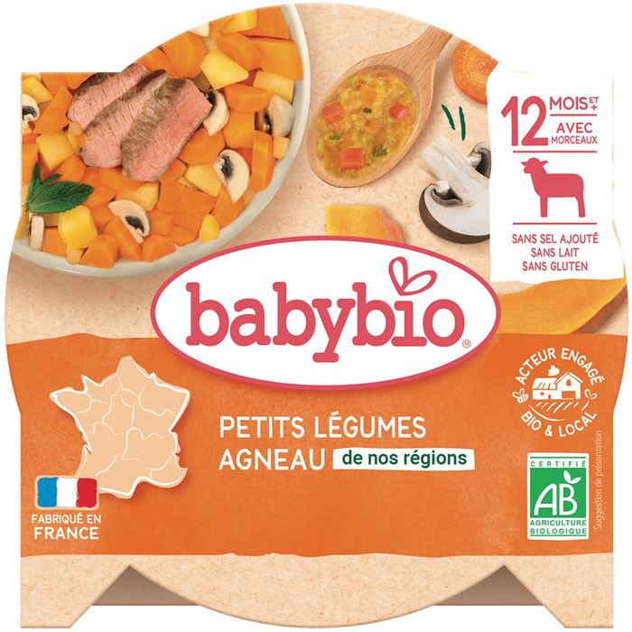 BABYBIO – Navarin de petits légumes et agneau 230 g