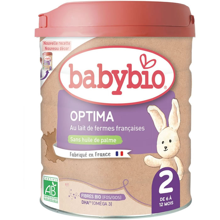 Lait 2ème âge en poudre de 6/12 mois bio BABYBIO Optima