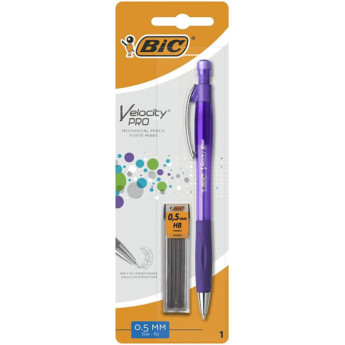 BIC Velocity Pro – Porte-mines HB 0,5 mm rechargeable