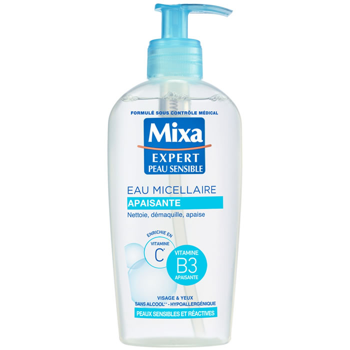 MIXA Expert – Eau nettoyante apaisante solution micellaire