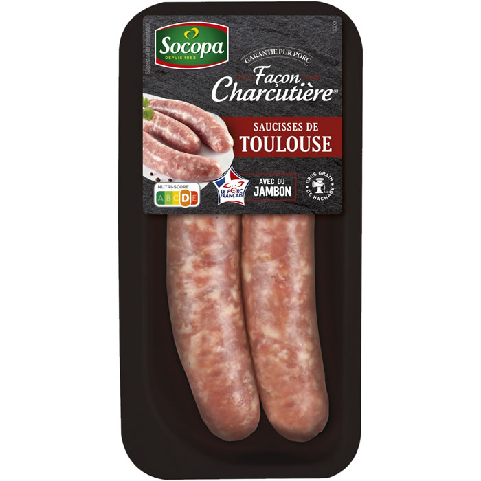 SOCOPA – Saucisses de Toulouse façon charcutière 2 x 100 g