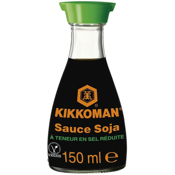 KIKKOMAN – Sauce soja réduite en sel 15 cl