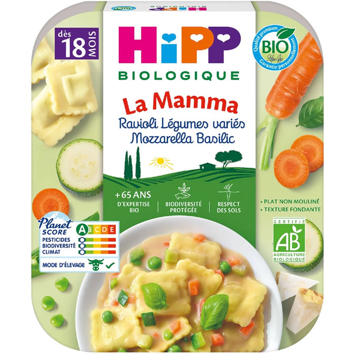 HiPP La Mamma – Ravioli aux légumes variés 250 g