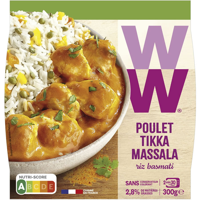 WEIGHT WATCHERS – Riz basmati et poulet tikka massala 300g