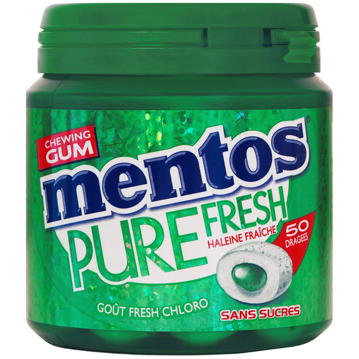 MENTOS Pure Fresh Chewing-gum à la chlorophylle 100g
