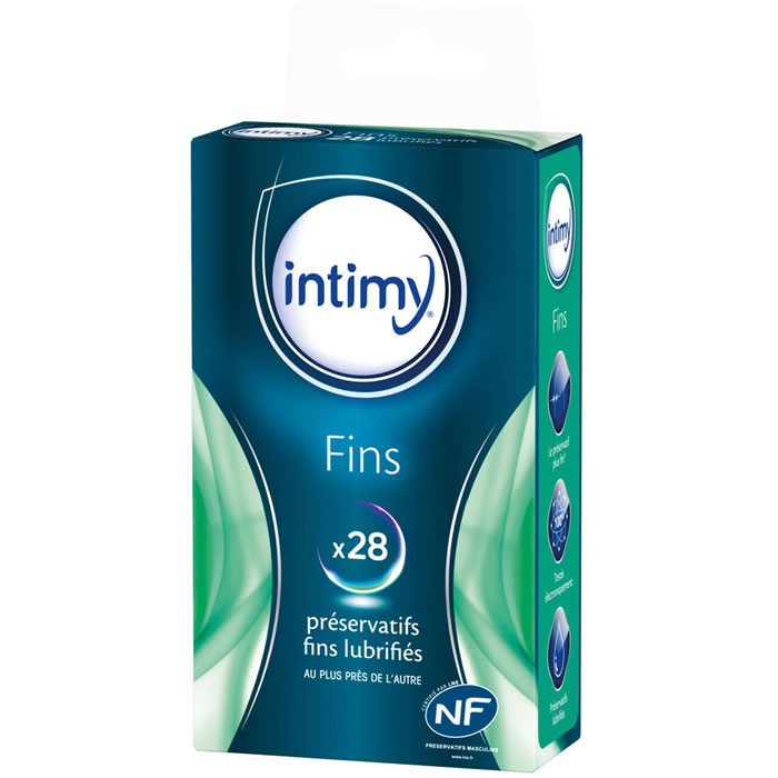 INTIMY Préservatifs fins lubrifiés x28