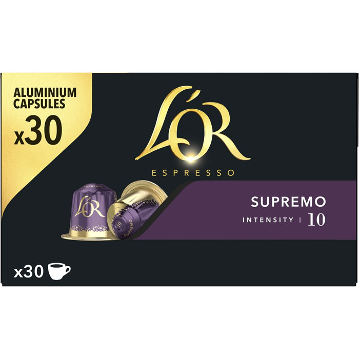 L’OR Supremo – Capsules de café supremo N°10 30 capsules