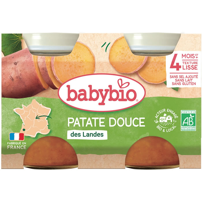 BABYBIO – Patate douce 2×130 g
