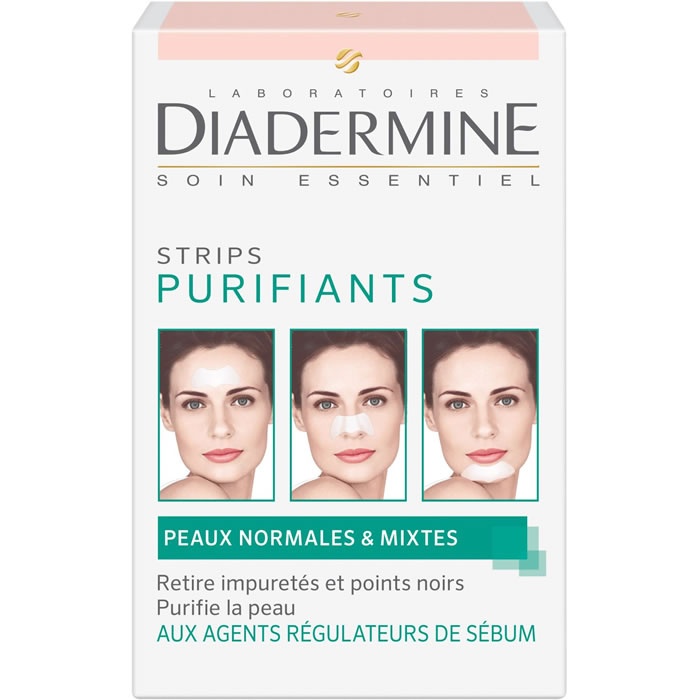 DIADERMINE – Strips purifiants pour visage 6 strips