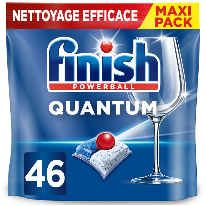 FINISH Powerball Quantum Tablettes lave-vaisselle tout en 1 46 tablettes