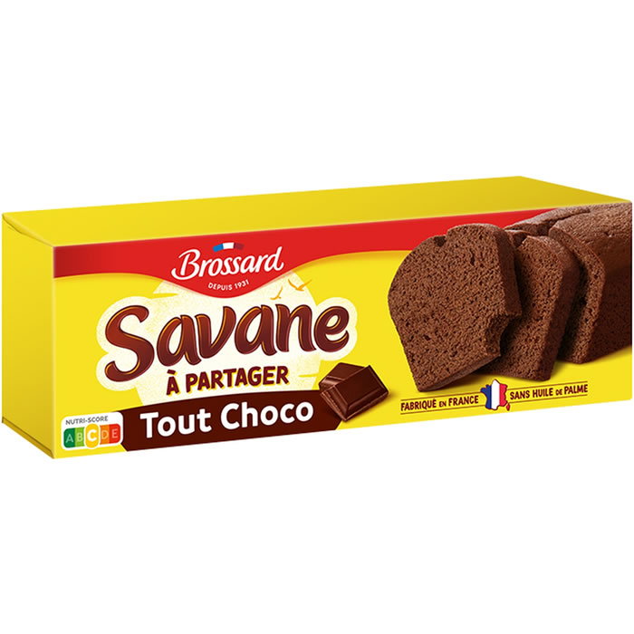 BROSSARD Savane – Gâteau tout chocolat à partager 310g