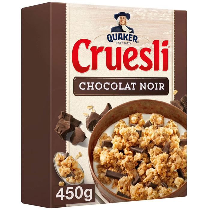 QUAKER Cruesli – Céréales au chocolat noir 450 g