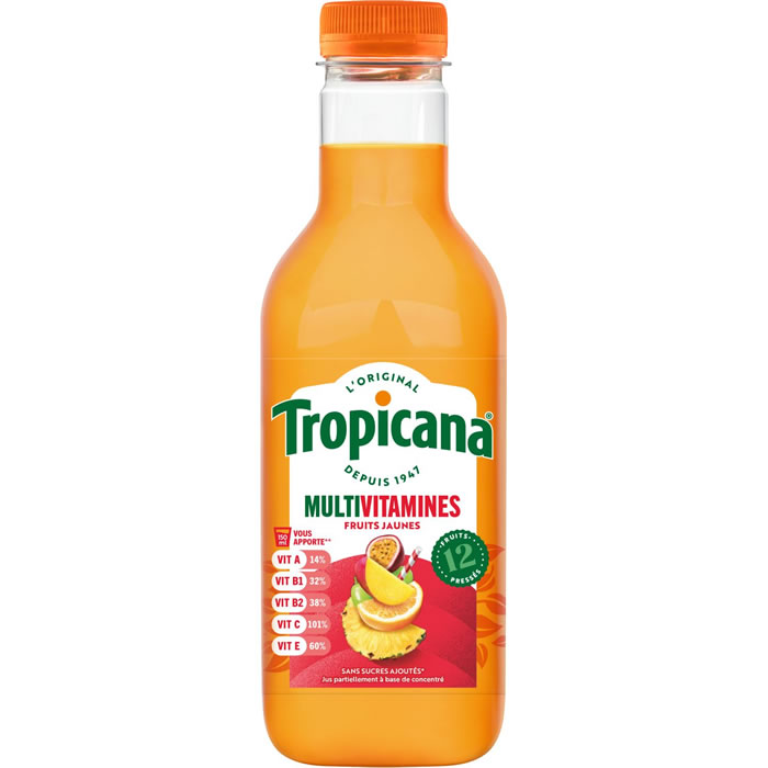 TROPICANA – Jus multifruits Multi Vitamines 90 cl
