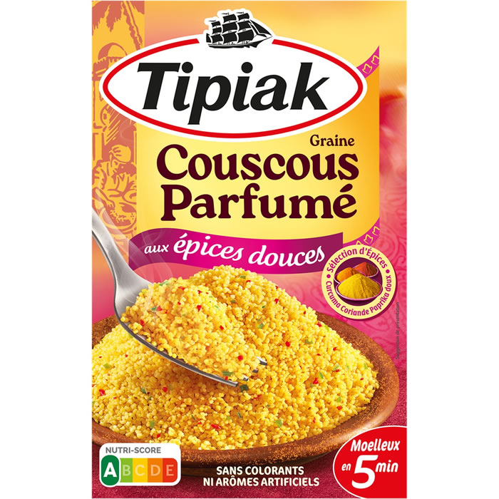 TIPIAK – Couscous parfumé aux épices douces 2 x 250g