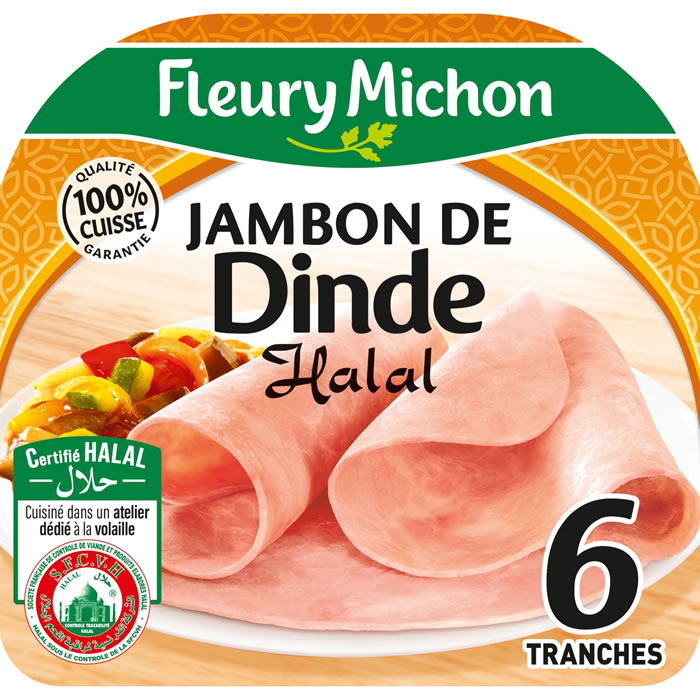 FLEURY MICHON – Jambon de dinde halal 180 g
