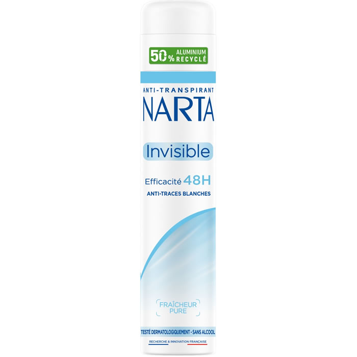 NARTA Invisible – Déodorant spray anti-traces 48h 200 ml