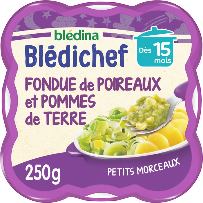 BLEDINA Blédichef – Fondue poireaux et pommes de terre 250 g