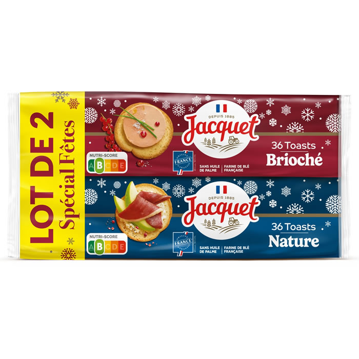 JACQUET – Toasts briochés et nature 500g