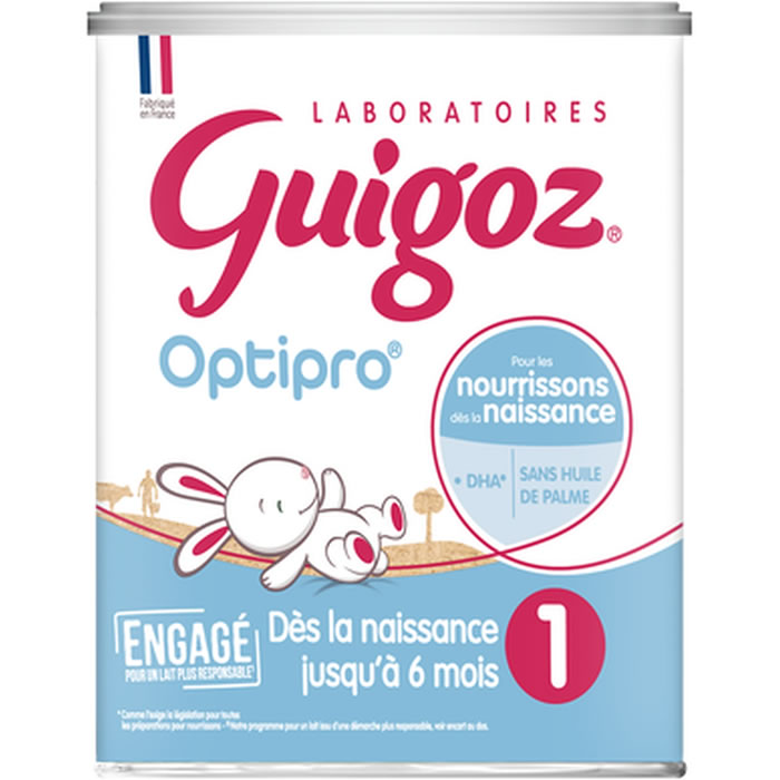 Lait 1er âge en poudre 0/6 mois GUIGOZ Optipro