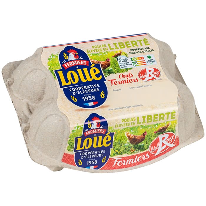 Loue 6 Oeufs de poules élevées en plein air label rouge