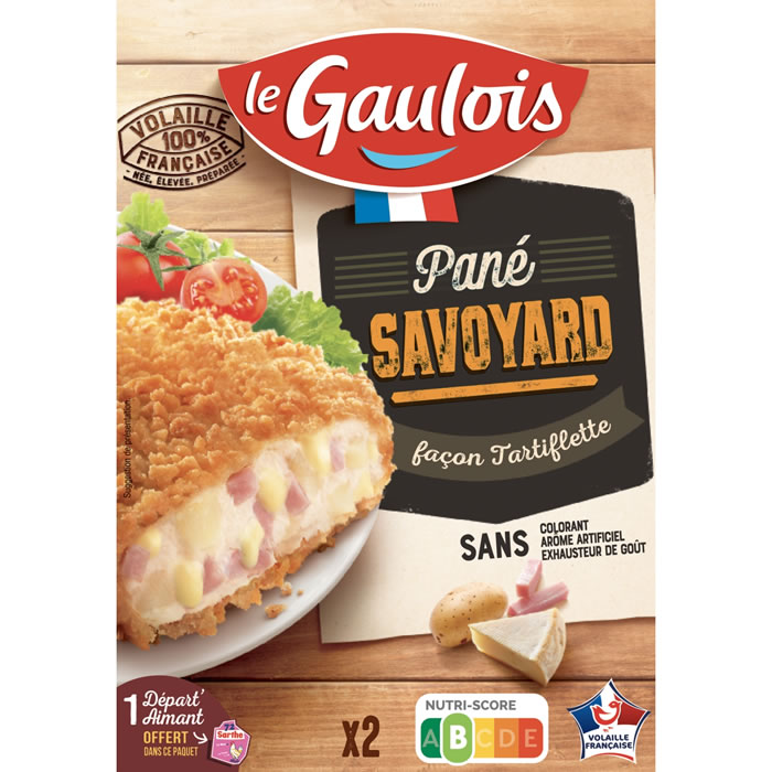 LE GAULOIS – Panés de volaille savoyard façon tartiflette (2 x 100 g)