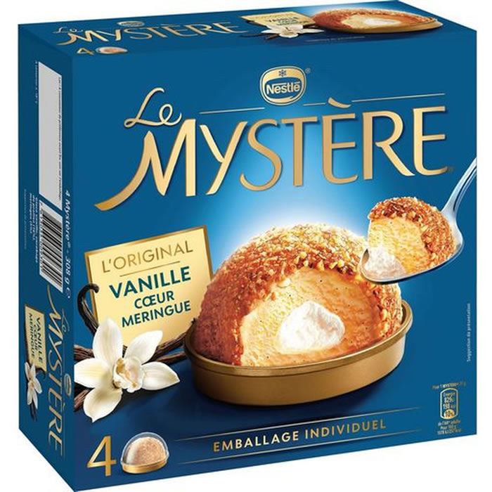 MYSTERE – Vanille coeur meringue (4 x 77g)