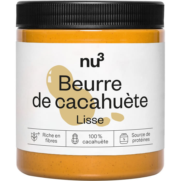 NU3 – Beurre de cacahuète lisse 500 g