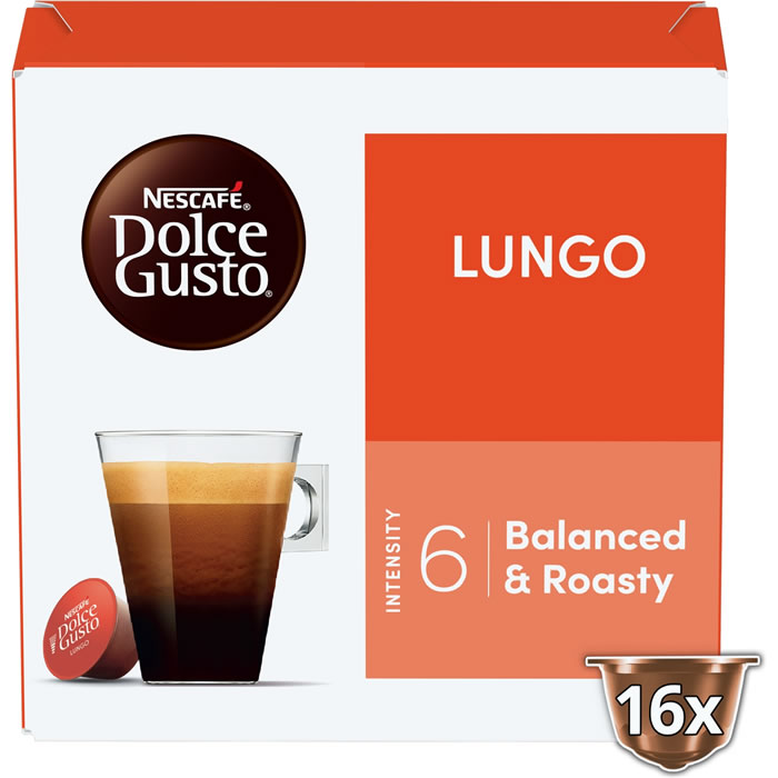 NESCAFE – Capsules de café allongé N°6 (Dolce Gusto) 16 capsules
