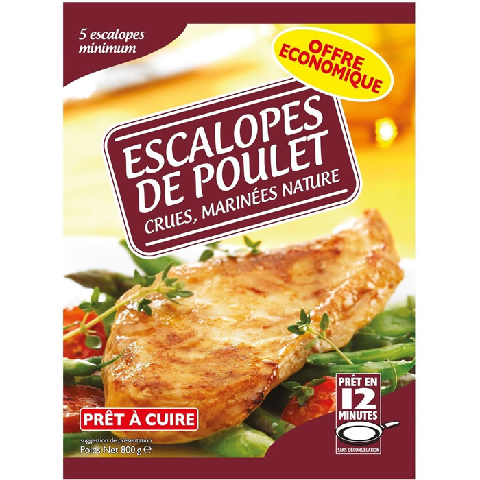 VALLEY – Escalopes de poulet 800g