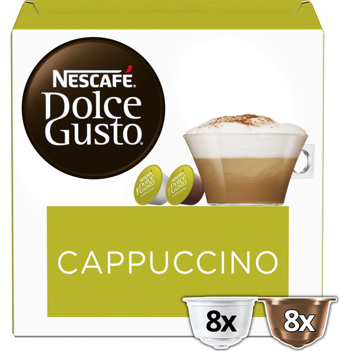 NESCAFE Dolce Gusto – Capsules de café cappuccino 16 capsules
