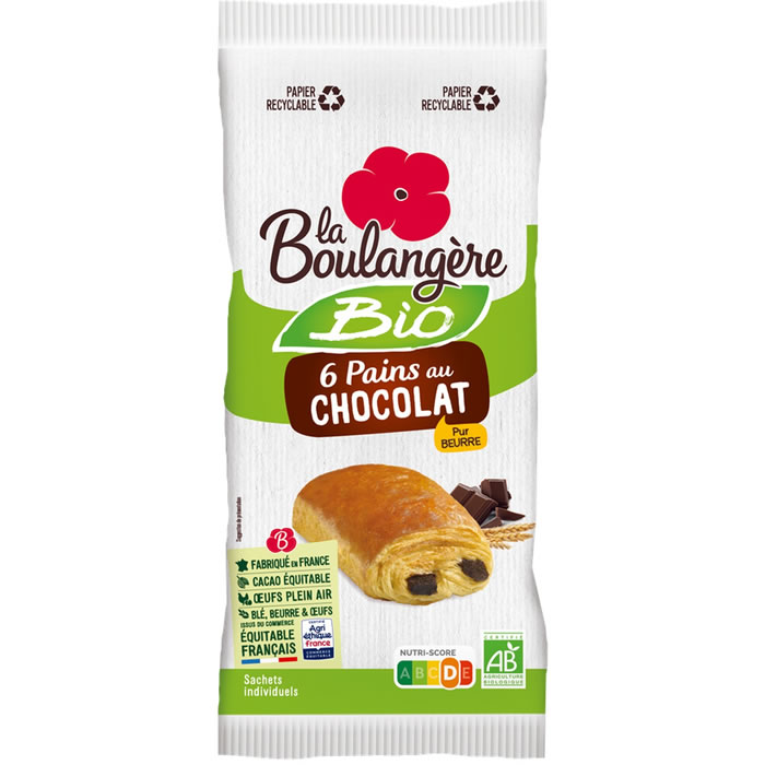La Boulangère – Pain au chocolat bio 270 g