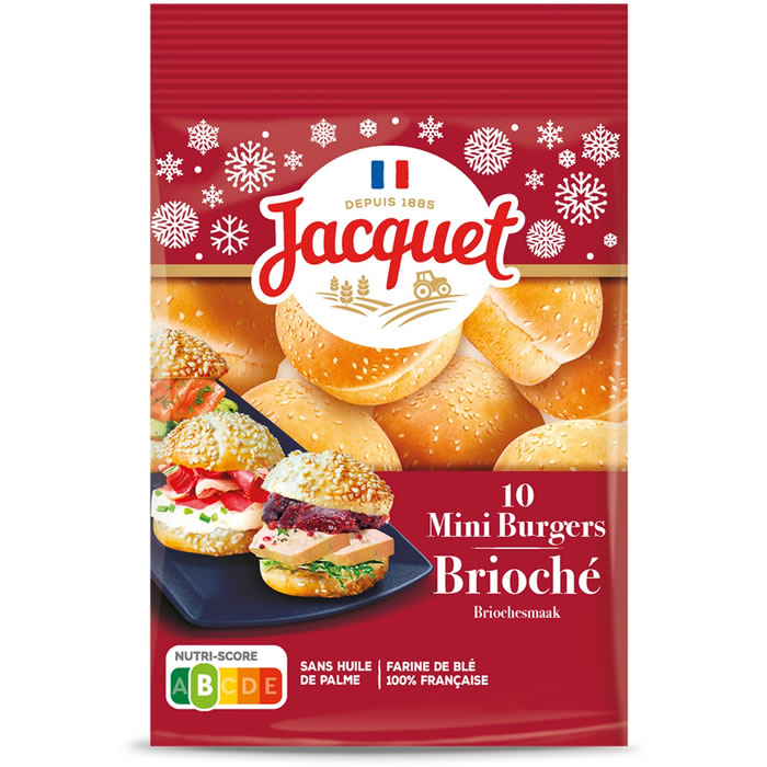 JACQUET – Mini pains hamburgers briochés 210g