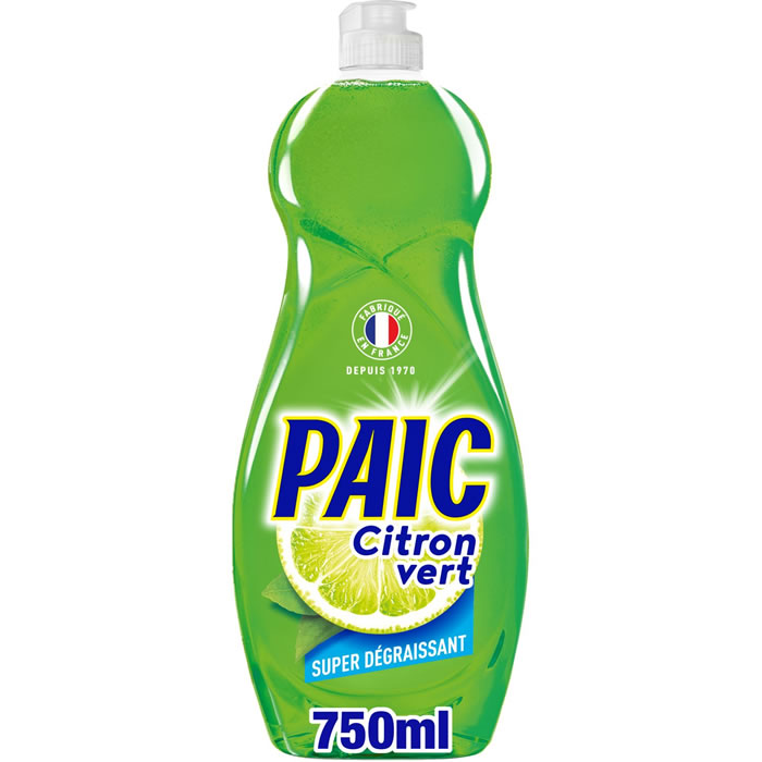 PAIC Liquide vaisselle super dégraissant au citron vert 750 ml