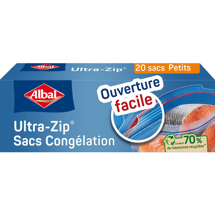 ALBAL Sacs de congélation zip 1 L