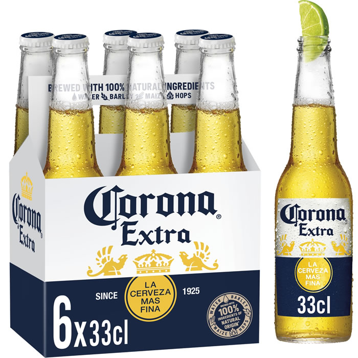 CORONA – Extra Bière blonde 6 x 33 cl