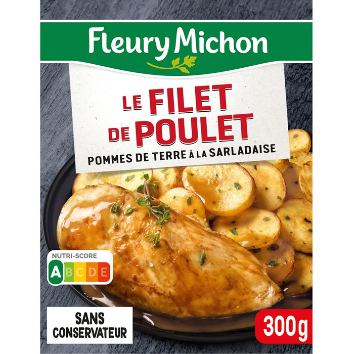 FLEURY MICHON – Filet de poulet et pommes de terre sarladaises 300g