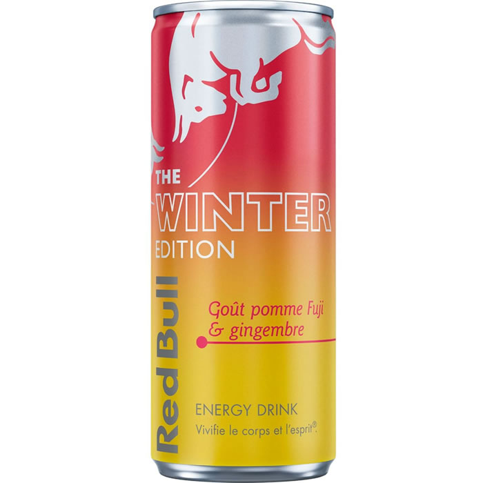 RED BULL – Boisson énergisante gazeuse pomme, fuji et gingembre 25 cl
