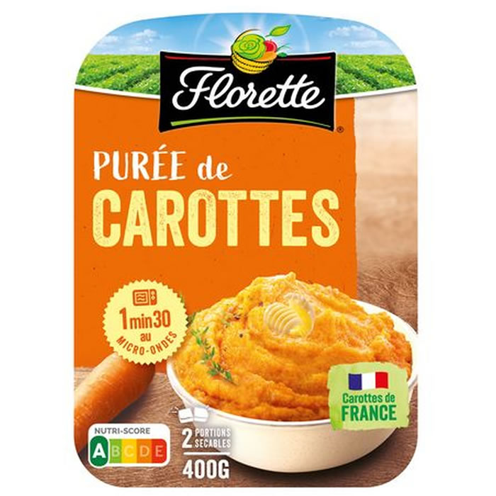FLORETTE Purée de carottes fraîche 2x200g