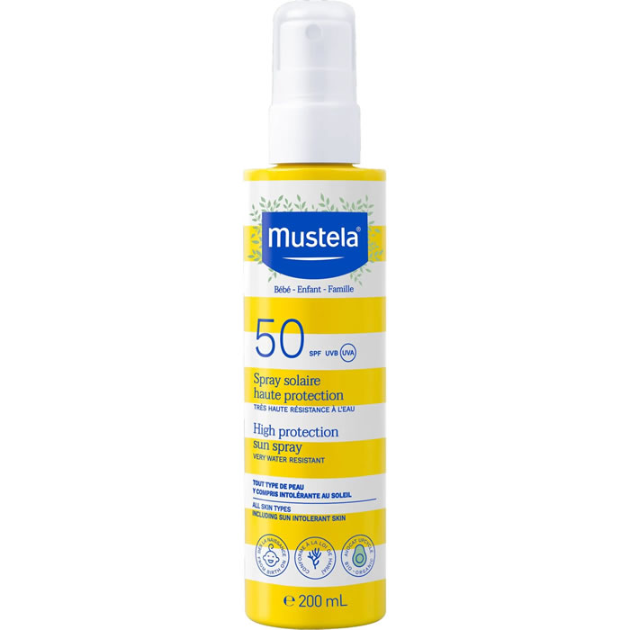 MUSTELA Spray protection solaire SPF50 200 ml