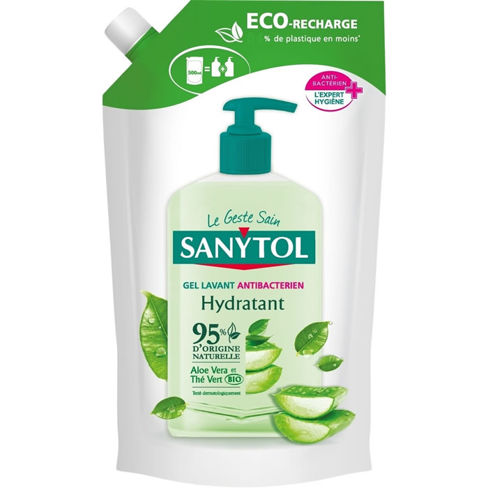 SANYTOL – Recharge gel lavant anti-bactérien 500 ml