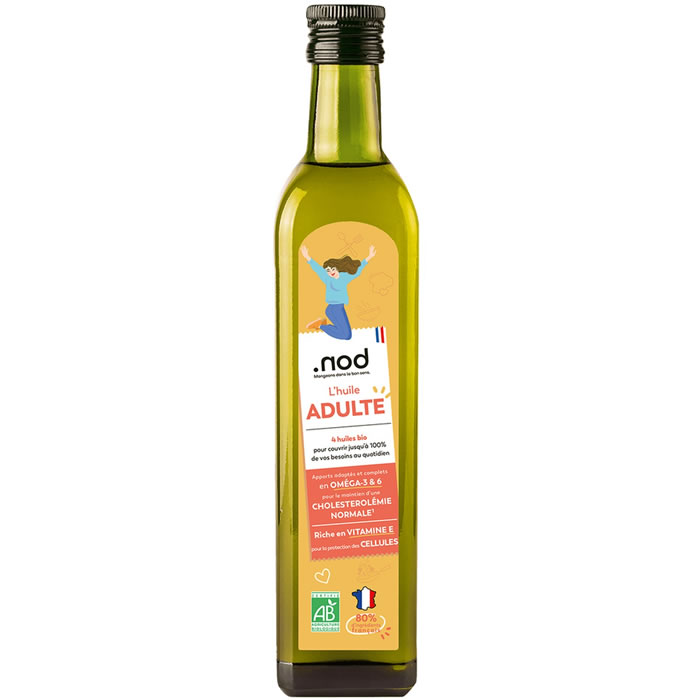 .NOD – Mélange de 4 huiles pour ado et adulte bio – 50 cl