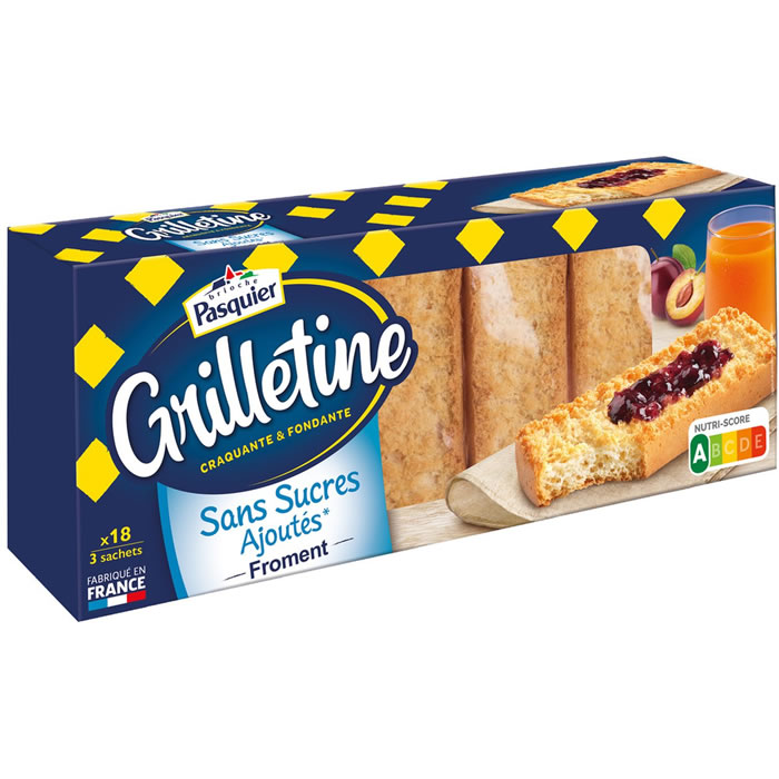 PASQUIER Les Grillettines – Tartines grillées sans sucres ajoutés 255 g