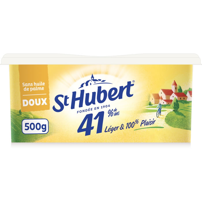 ST HUBERT 41 – Margarine doux pour tartine et cuisson allégée (Grand Format)