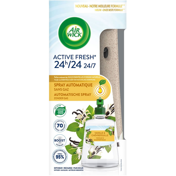 AIR WICK Active Fresh Diffuseur automatique désodorisant avec recharge vanille