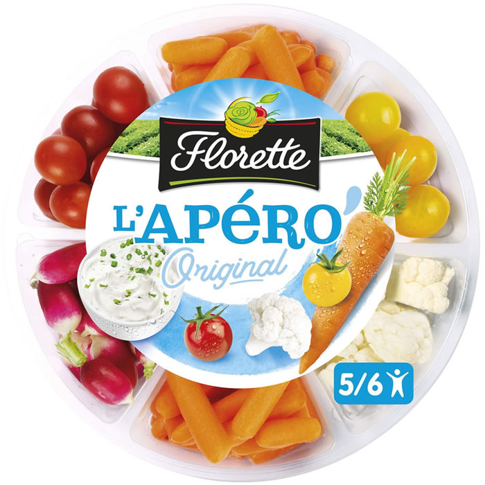 FLORETTE – Plateau apéritif de crudités 600g